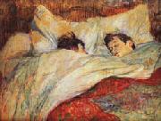Henri De Toulouse-Lautrec The bed oil on canvas